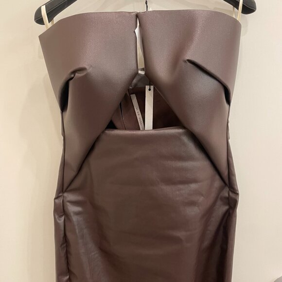 NWT's Rick Owens Prong Gown Brown Size 42 or US Size 6 - Picture 9 of 9